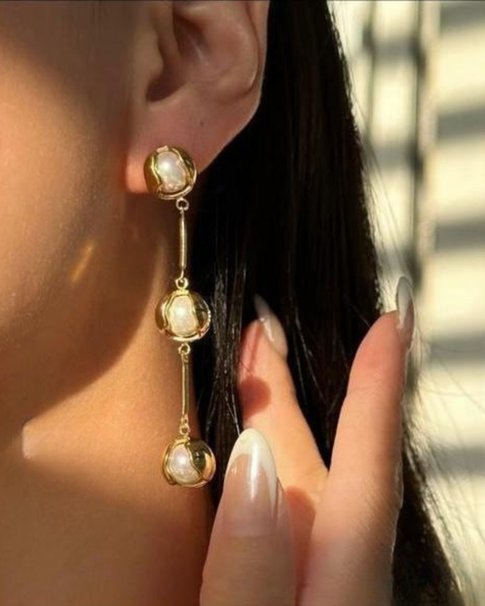 Emerald Green Drop Earrings